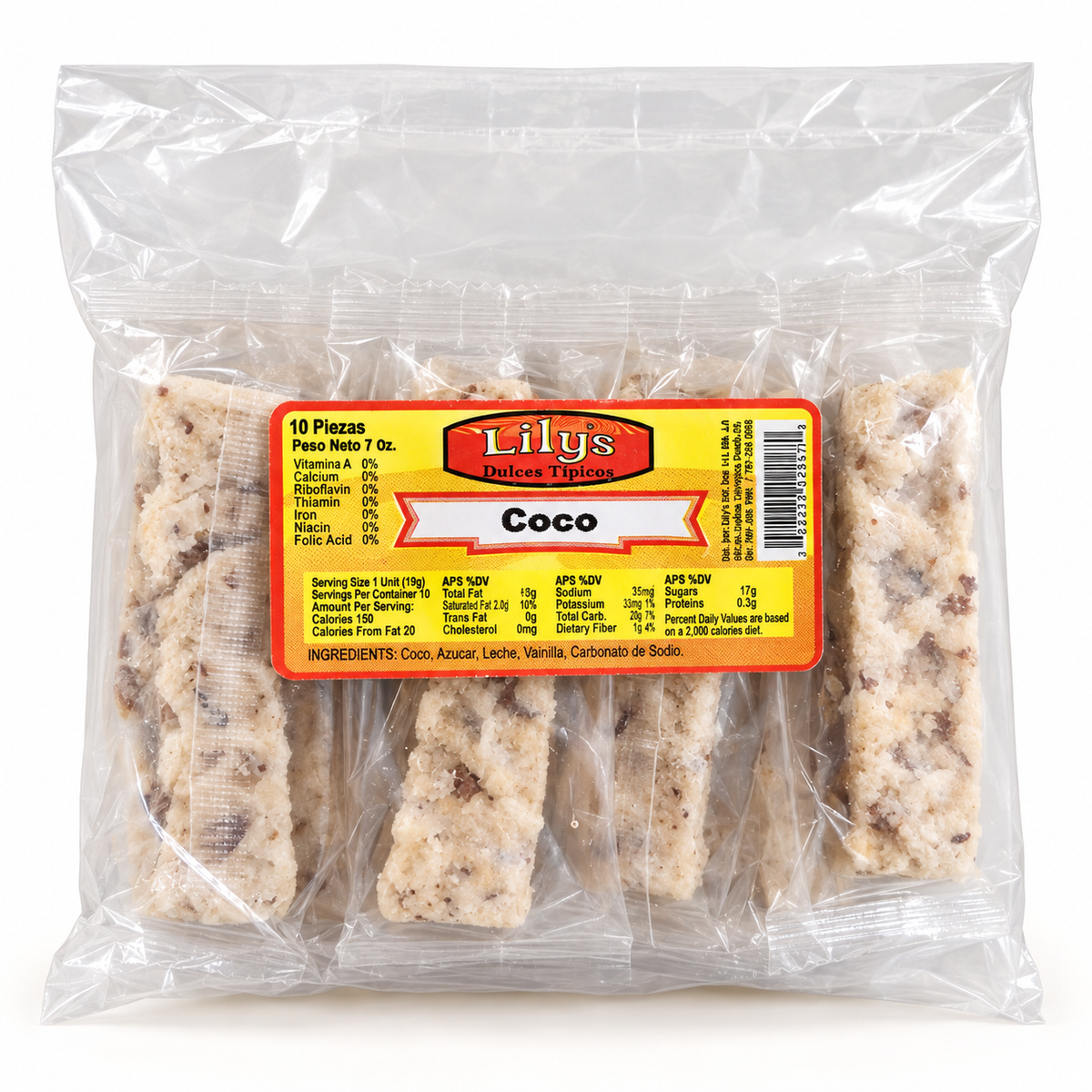 Lily’s Dulces Típicos de Coco – 10 Pieces | 7 oz
