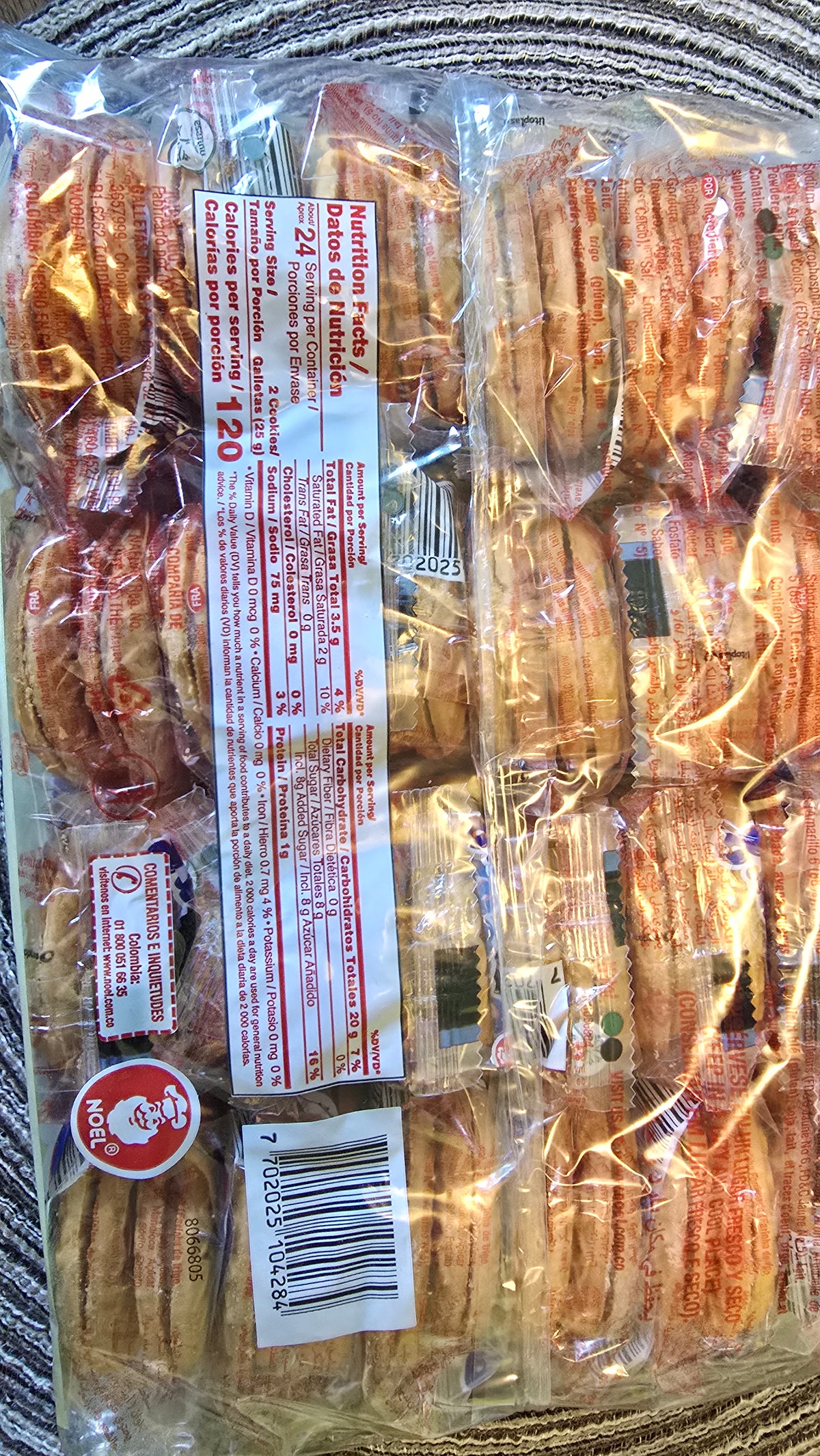 Noel Super 2 Vanilla Cream Sandwich Cookies