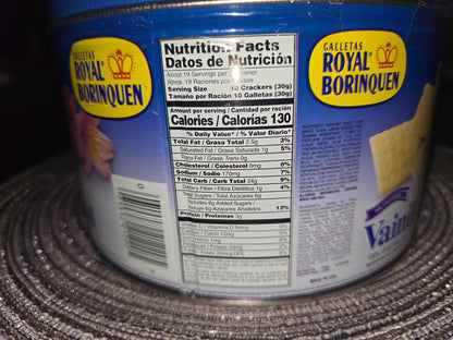 Royal Borinquen Vainilla Imperial Crackers 20 oz | Authentic Puerto Rican Crackers