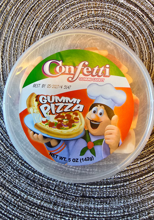 Confetti Gummi Pizza Candy – 5 oz