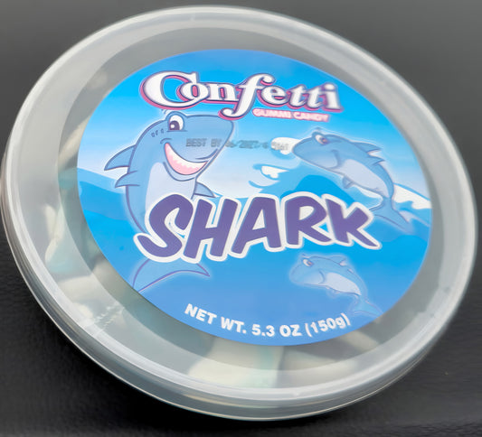 🦈 Confetti Shark Gummy Candy – 5.3 oz