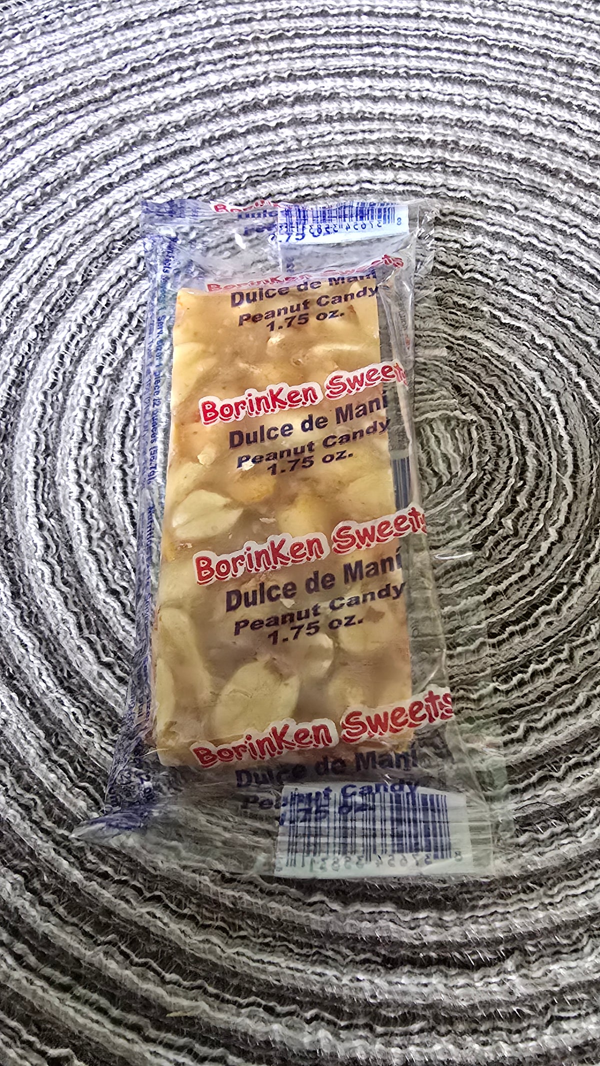 Borinken Sweets Dulce de Maní – Puerto Rican Peanut Candy Bar 2 oz