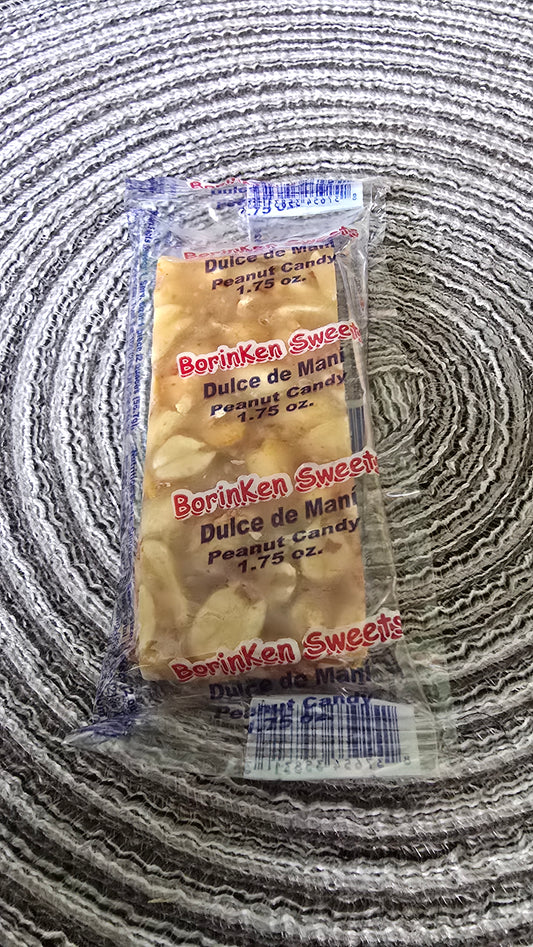 Borinken Sweets Dulce de Maní – Puerto Rican Peanut Candy Bar 2 oz